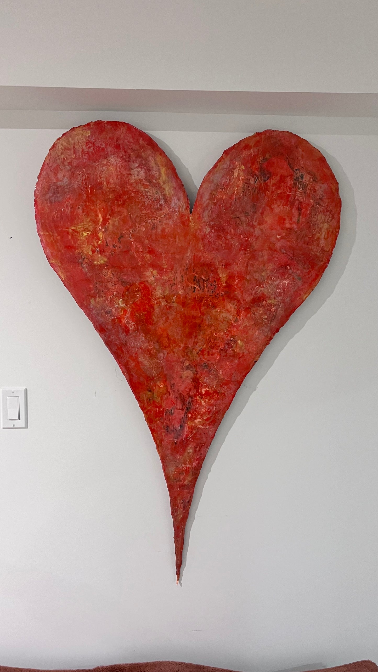 Si al Amor! 3D Floating Heart Mixed Media Collage
